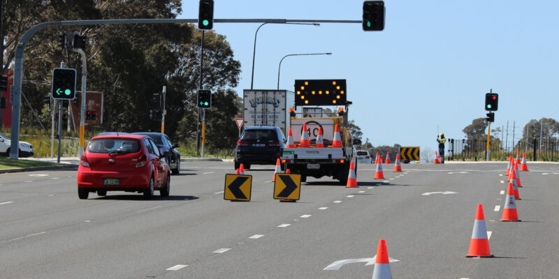 Image shows road safety traffic control by All Districts Traffic Management